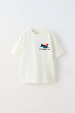 Niños ZARA 6 - 14 Años·Camisetas<CAMISETA SUN AND WAVES