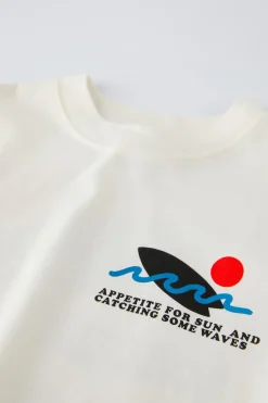 Niños ZARA 6 - 14 Años·Camisetas<CAMISETA SUN AND WAVES