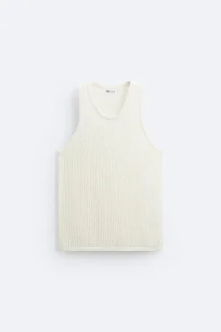 Fashion CAMISETA TANK PUNTO Hombre Jerséis / Chaquetas|Camisetas