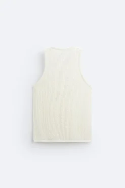 Fashion CAMISETA TANK PUNTO Hombre Jerséis / Chaquetas|Camisetas