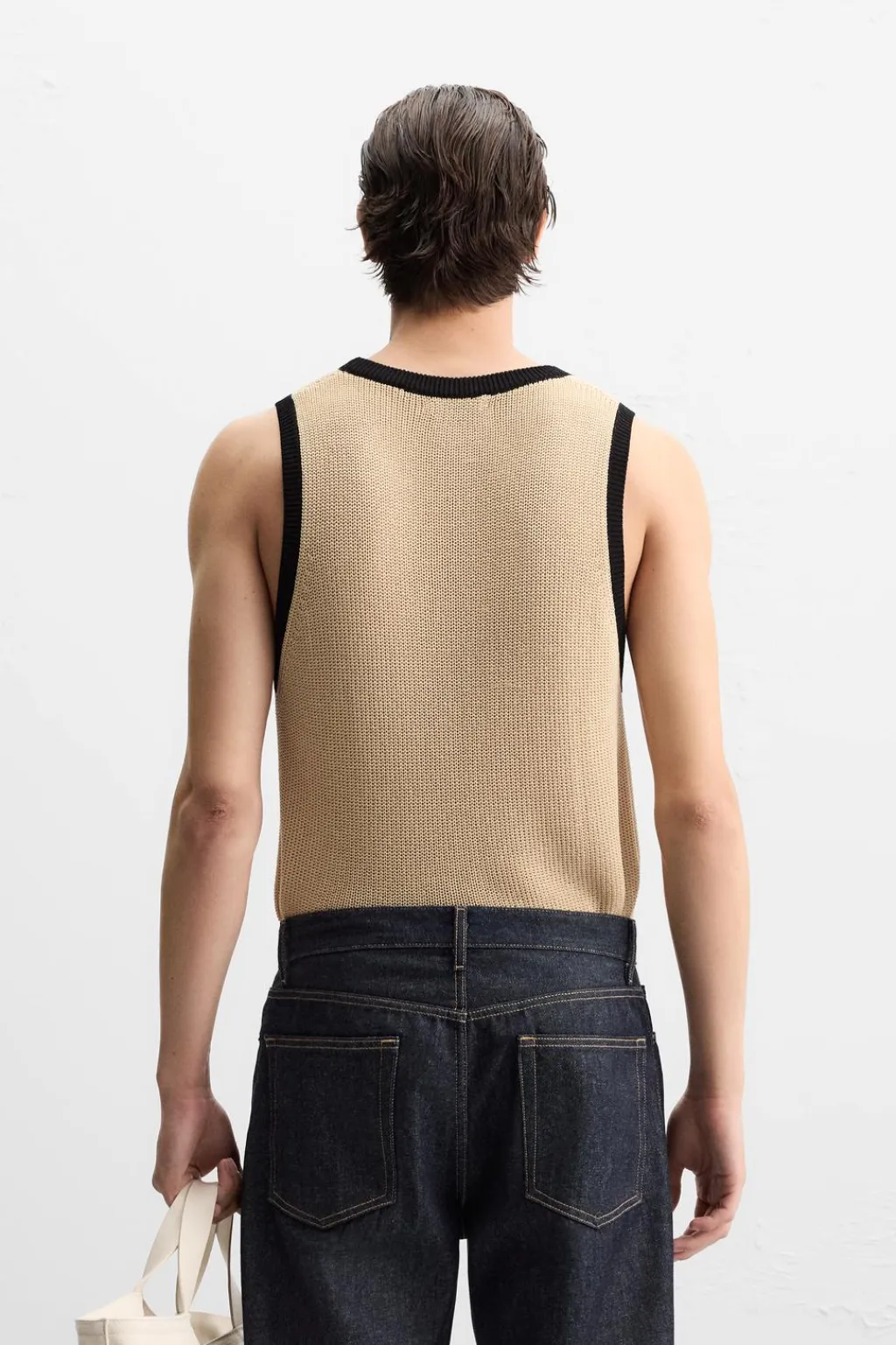 Sale CAMISETA TANK PUNTO CONTRASTE Hombre Camisetas