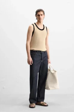 Sale CAMISETA TANK PUNTO CONTRASTE Hombre Camisetas