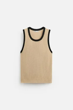 Sale CAMISETA TANK PUNTO CONTRASTE Hombre Camisetas