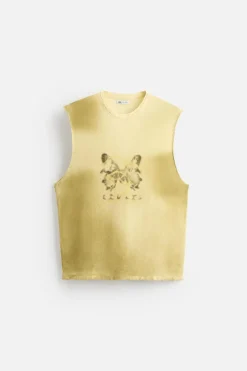 Discount CAMISETA TANK PUNTO ESTAMPADO Hombre Jerséis / Chaquetas