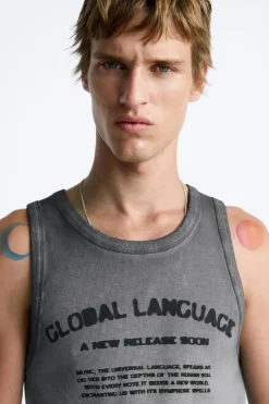 Discount CAMISETA TANK TEXTOS Hombre Camisetas