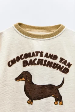 Niños ZARA 1½ - 6 Años·Camisetas|1½ - 6 Años·Camisetas<CAMISETA TECKEL BORDADO