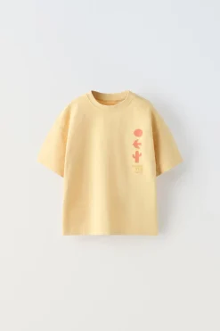 Niños ZARA 1½ - 6 Años·Camisetas|1½ - 6 Años·Camisetas<CAMISETA TEXTO BORDADO