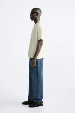 Sale CAMISETA TEXTO BORDADO Hombre Camisetas