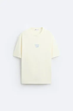 Sale CAMISETA TEXTO BORDADO Hombre Camisetas