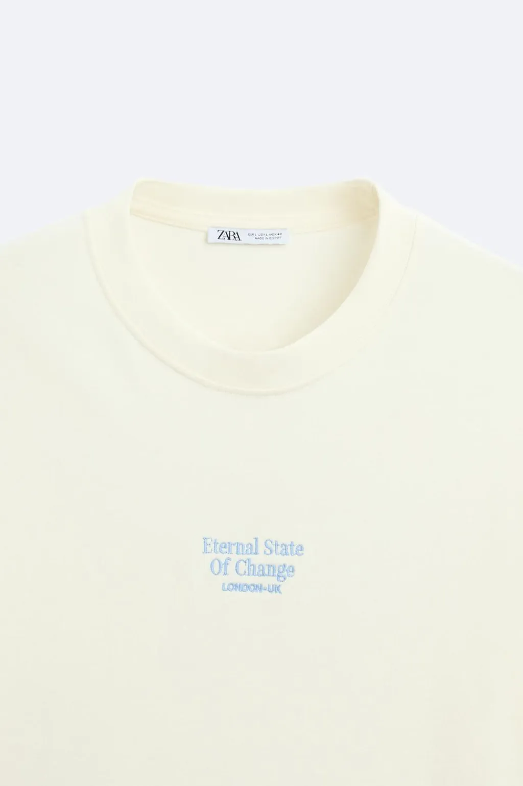 Sale CAMISETA TEXTO BORDADO Hombre Camisetas