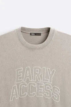 Discount CAMISETA TEXTO BORDADO Hombre Camisetas