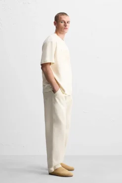 Outlet CAMISETA TEXTO BORDADO Hombre Camisetas