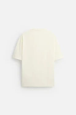 Outlet CAMISETA TEXTO BORDADO Hombre Camisetas