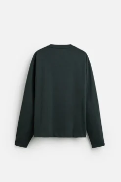 Fashion CAMISETA TEXTO BORDADO Hombre Camisetas