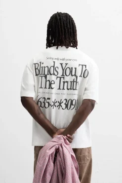 Fashion CAMISETA TEXTO ESTAMPADO Hombre Camisetas