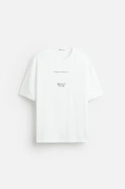 Fashion CAMISETA TEXTO ESTAMPADO Hombre Camisetas