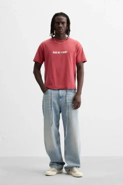 Hot CAMISETA TEXTO ESTAMPADO Hombre Camisetas