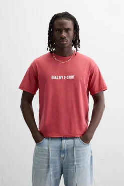 Hot CAMISETA TEXTO ESTAMPADO Hombre Camisetas