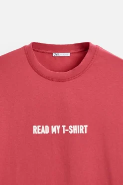 Hot CAMISETA TEXTO ESTAMPADO Hombre Camisetas