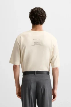 Discount CAMISETA TEXTO ESTAMPADO Hombre Camisetas