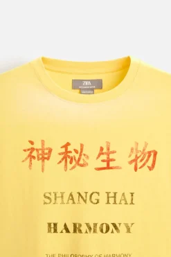 New CAMISETA TEXTO ESTAMPADO Hombre Camisetas