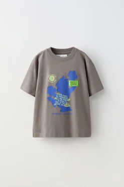Niños ZARA 6 - 14 Años·Camisetas<CAMISETA TEXTO ETIQUETA