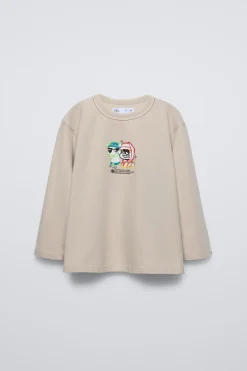 Niños ZARA 6 - 14 Años·Camisetas<CAMISETA TEXTO RELIEVE