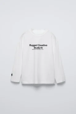 Niños ZARA 6 - 14 Años·Camisetas|6 - 14 Años·Deporte / Chándal<CAMISETA TEXTO RELIEVE