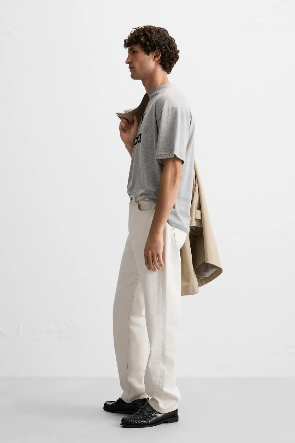 Sale CAMISETA TEXTO TEXTURA Hombre Camisetas