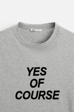 Sale CAMISETA TEXTO TEXTURA Hombre Camisetas