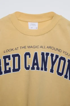 Niños ZARA 6 - 14 Años·Camisetas<CAMISETA TEXTO VARSITY