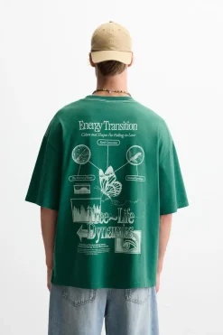 Sale CAMISETA TEXTOS COMBINADOS Hombre Camisetas