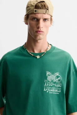 Sale CAMISETA TEXTOS COMBINADOS Hombre Camisetas