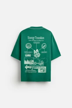 Sale CAMISETA TEXTOS COMBINADOS Hombre Camisetas