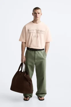 Fashion CAMISETA TEXTOS ESTAMPADOS Hombre Camisetas