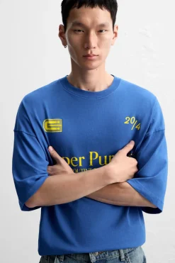 New CAMISETA TEXTOS ESTAMPADOS Hombre Camisetas