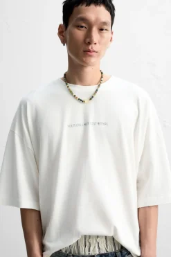 Outlet CAMISETA TEXTOS ESTAMPADOS Hombre Camisetas