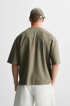 Online CAMISETA TEXTURA RÚSTICA Hombre Camisetas