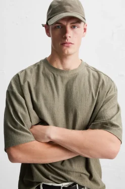 Online CAMISETA TEXTURA RÚSTICA Hombre Camisetas