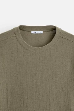 Online CAMISETA TEXTURA RÚSTICA Hombre Camisetas