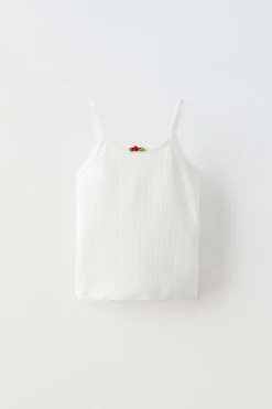 Niños ZARA 6 - 14 Años·Camisetas<CAMISETA TIRANTES FLOR