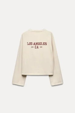 Fashion CAMISETA VARSITY EFECTO LAVADO Mujer Sudaderas / Joggers