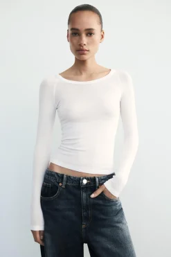 Clearance CAMISETA VISCOSA MANGA LARGA Mujer Camisetas