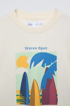 Niños ZARA 6 - 14 Años·Camisetas<CAMISETA WAVES