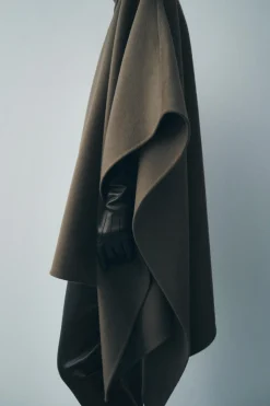 Sale CAPA CON LANA BROCHE ZW COLLECTION Mujer Abrigos / Anoraks