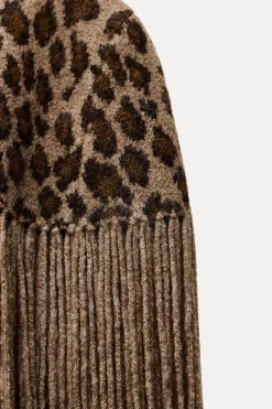 Online CAPA PUNTO FLECOS ESTAMPADO ANIMAL Mujer Chaquetas / Cazadoras