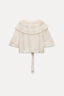 Clearance CAPA VOLANTES ENCAJE Mujer Tops / Bodies