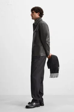 Best CAZADORA PIEL BOLSILLOS Hombre Piel