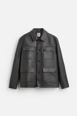 Best CAZADORA PIEL BOLSILLOS Hombre Piel