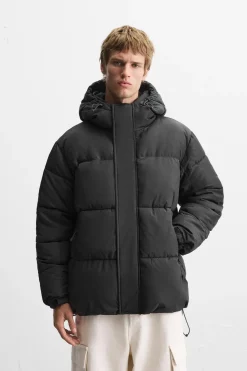 Sale CAZADORA ACOLCHADA CAPUCHA Hombre Plumíferos